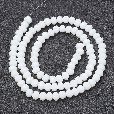 Opaque Solid Color Imitation Jade Glass Beads Strands EGLA-A044-P3mm-D01-1