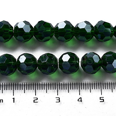 Electroplate Transparent Glass Beads Strands EGLA-A035-T10mm-A10-1