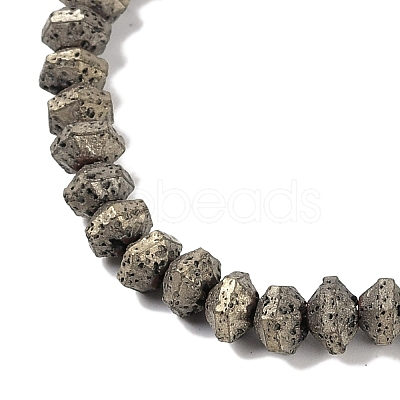 Electroplated Natural Lava Rock Beads Strands G-A234-F02-01H-1