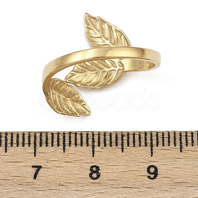 304 Stainless Steel Cuff Rings RJEW-D332-03G-1
