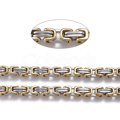 304 Stainless Steel Byzantine Chains CHS-K010-03A-PG-1