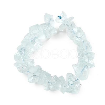 Glass Imitation Aquamarine  Beads Strands G-I283-F29-1