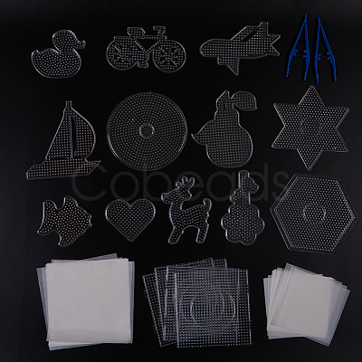ABC Plastic Pegboards used for 5x5mm DIY Fuse Beads DIY-X0293-99-1