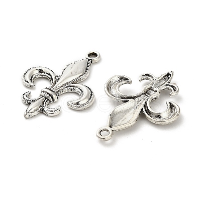 Lily Symbol Tibetan Style Alloy Pendants PALLOY-E776-01AS-01-1