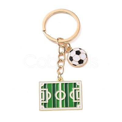 Football Theme Alloy & Enamel Keychains AL-A001-01D-G-1