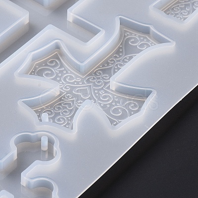 DIY Cross Pendant Silicone Molds LS-DIY-E057-02-1