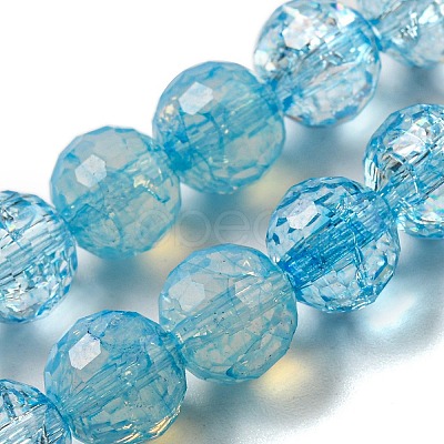 Baking Paint Glass Bead Strands GLAA-G116-02D-1