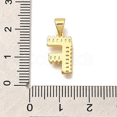 Rack Plating Brass Micro Pave Cubic Zirconia Pendants KK-L226-100G-F-1