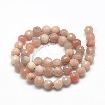Natural Sunstone Beads Strands G-R447-12mm-02-1