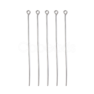 Tarnish Resistant 304 Stainless Steel Eye Pin X-STAS-R045-65mm-1