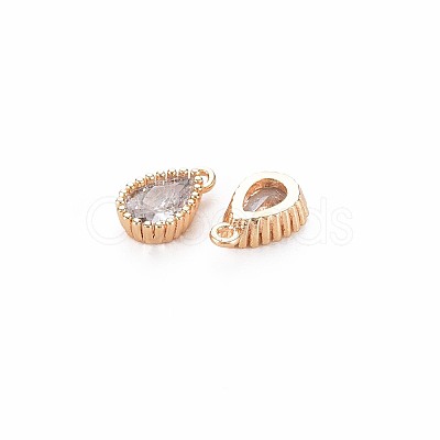 Brass Inlaid Cubic Zirconia Charms KK-S356-771-1