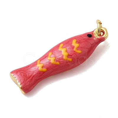 Brass Enamel Pendants KK-H092-08G-02-1