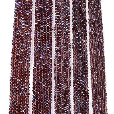 Electroplate Glass Beads Strands EGLA-A044-T3mm-L13-1