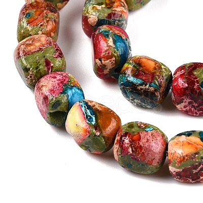 Natural Imperial Jasper Beads Strands X-G-N342-62H-1