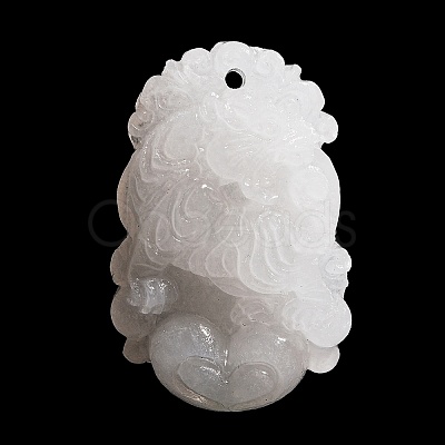 Natural White Jade Carved Pendants G-S384-01C-1