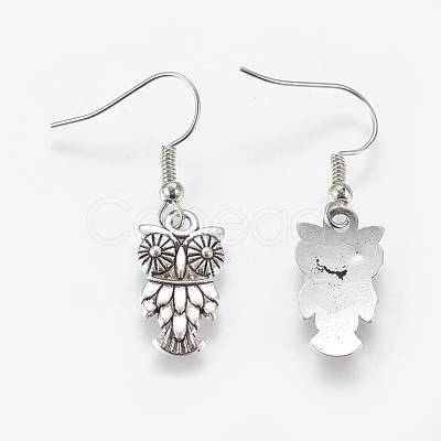 Fashion Halloween Tibetan Style Earrings X-EJEW-JE00295-08-1