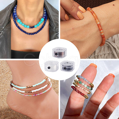 3 Boxes 3 Colors Flat Elastic Crystal String EW-TA0001-12C-1