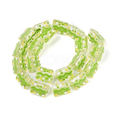 Glass Enamel Beads Strands GLAA-T028-05-1