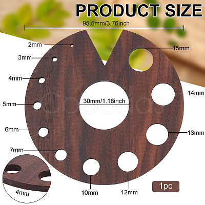 Wood Grass Scraper AJEW-WH0518-68A-1