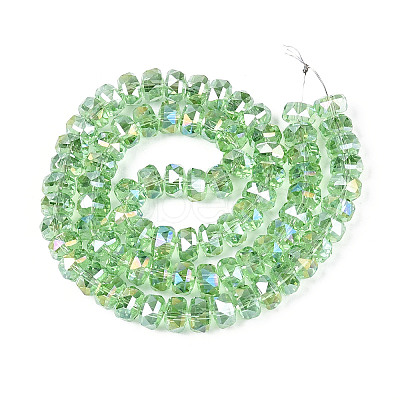 Electroplate Glass Beads Strands EGLA-T021-20H-1
