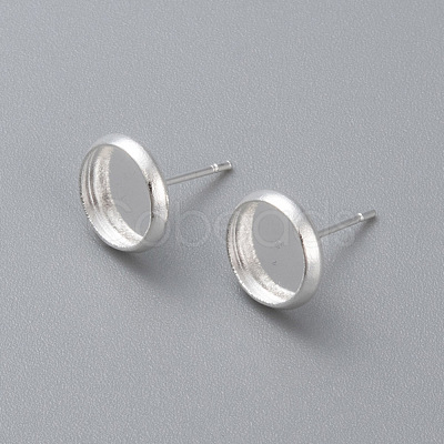 304 Stainless Steel Stud Earring Settings STAS-K131-B-01S-1