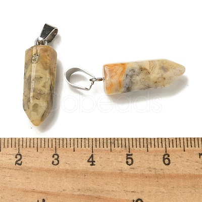 Natural Crazy Agate Pendants G-Z067-07P-19-1
