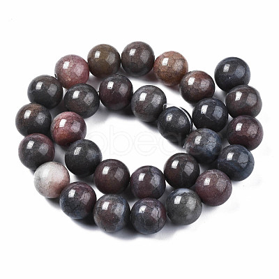 Transparent Crackle Glass Beads Strands GLAA-T026-01C-16-1