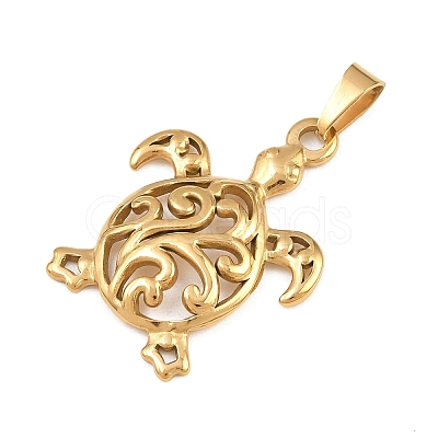 Ion Plating(IP) 304 Stainless Steel Pendants STAS-B141-04C-G-1