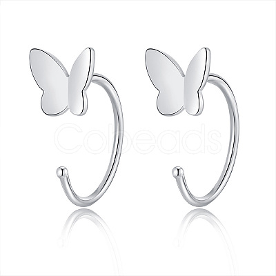 999 Fine Silver Stud Earrings FS-WG1D9DE-06-1