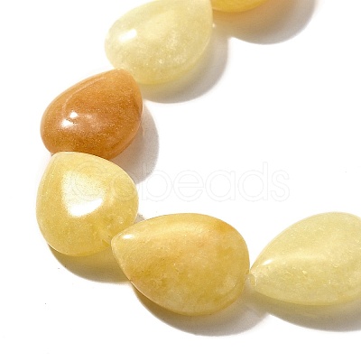 Natural Topaz Jade Beads Strands G-P561-B04-01-1