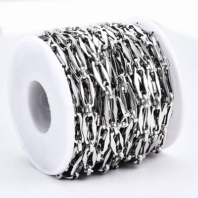 Tarnish Resistant 304 Stainless Steel Link Chains CHS-T003-10P-NF-1