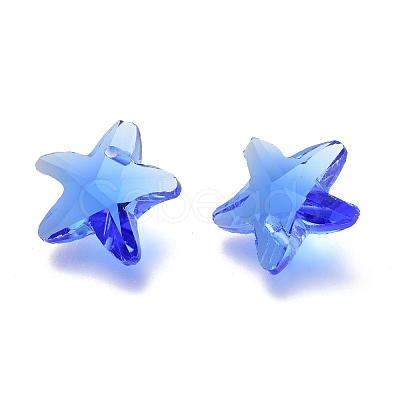 Faceted Glass Charms GLAA-H101-A-03-1