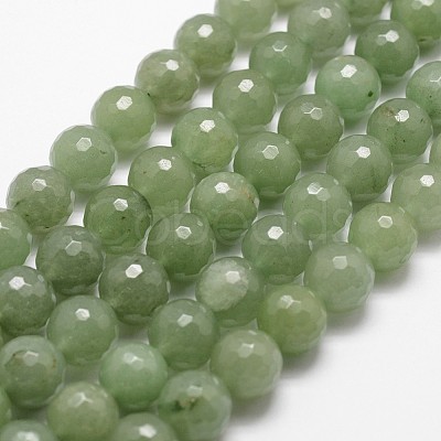 Natural Green Aventurine Beads Strands X-G-D840-28-8mm-1