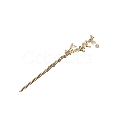 Imitation Pearl Hair Sticks PW-WGB9059-01-1