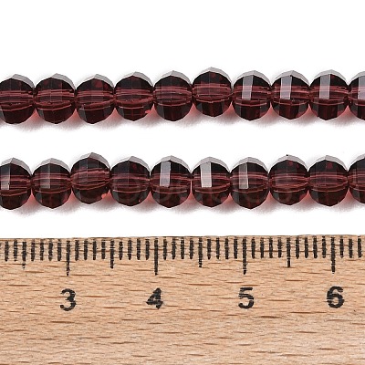 Transparent Glass Beads Strands GLAA-G125-01A-10-1