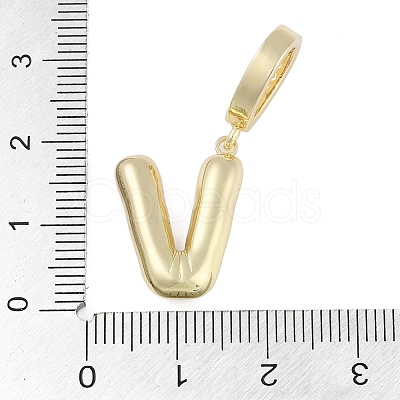 Brass Micro Pave Clear Cubic Zirconia Pendants KK-M289-01V-G-1