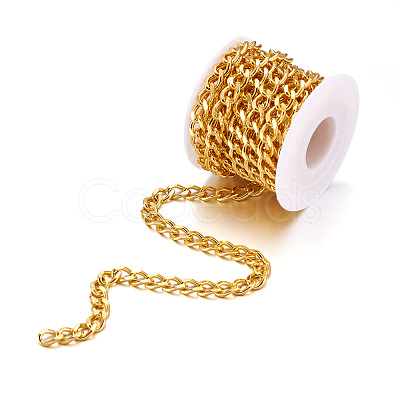9.84 Feet Brass Faceted Curb Chains CHC-TA0001-31-1