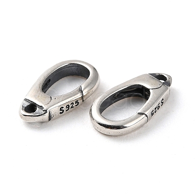 925 Thailand Sterling Silver Lobster Claw Clasps STER-D003-07AS-1
