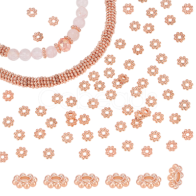 500Pcs Alloy Daisy Spacer Beads FIND-PH0059-80-1