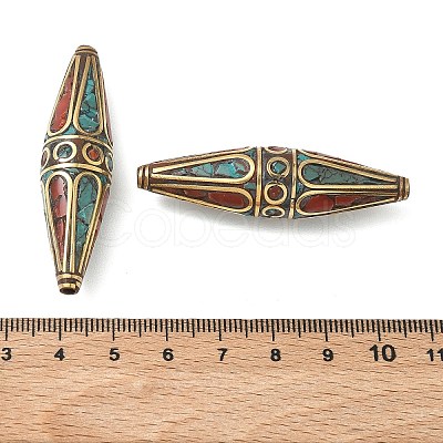 Handmade Tibetan Style Beads KK-Z157-09AG-02-1
