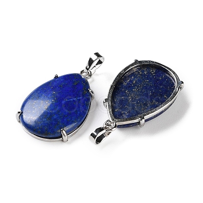 Natural Lapis Lazuli Pendants G-U002-01P-C-1