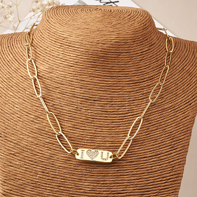 Brass Micro Pave Cubic Zirconia Links ZIRC-TA0001-14G-1