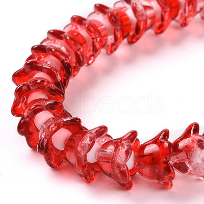 Transparent Glass Beads Strands LAMP-H061-01A-05-1
