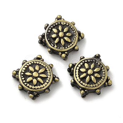 Tibetan Style Rack Plating Brass Bead KK-Q805-52AB-1