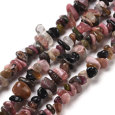 Natural Multicolor Tourmaline Chip Beads Strands G-D093-A05-1