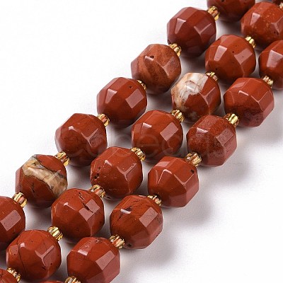 Natural Red Jasper Beads Strands G-G990-F07-1