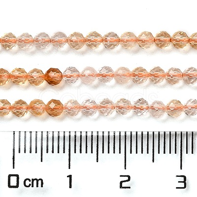 Natural Citrine Beads Strands G-Q002-B04-03-1