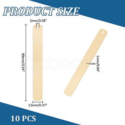 Brass Bookmarks DIY-WH0430-487G-1