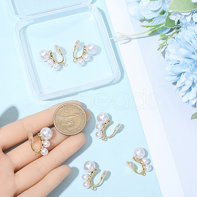 10Pcs Brass Ear Cuff Findings KK-BBC0022-46-1