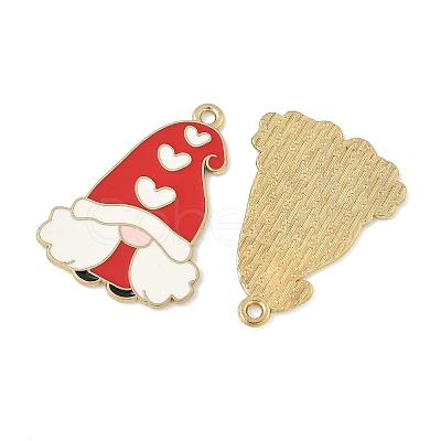 Easter Alloy Enamel Pendants ENAM-I082-02G-04-1